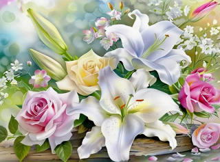 Diamond Painting Blumenstrauss